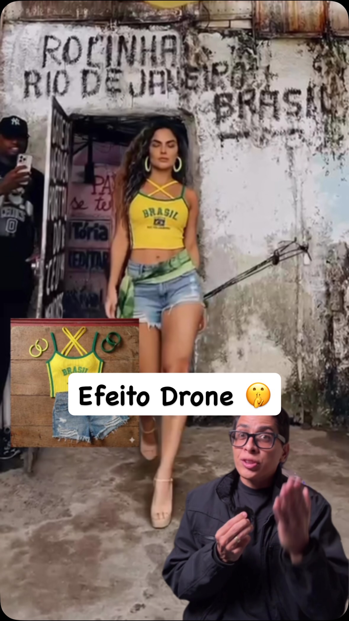 bruno.ia1: Brazil Street Fashion Drone Effect AI Art