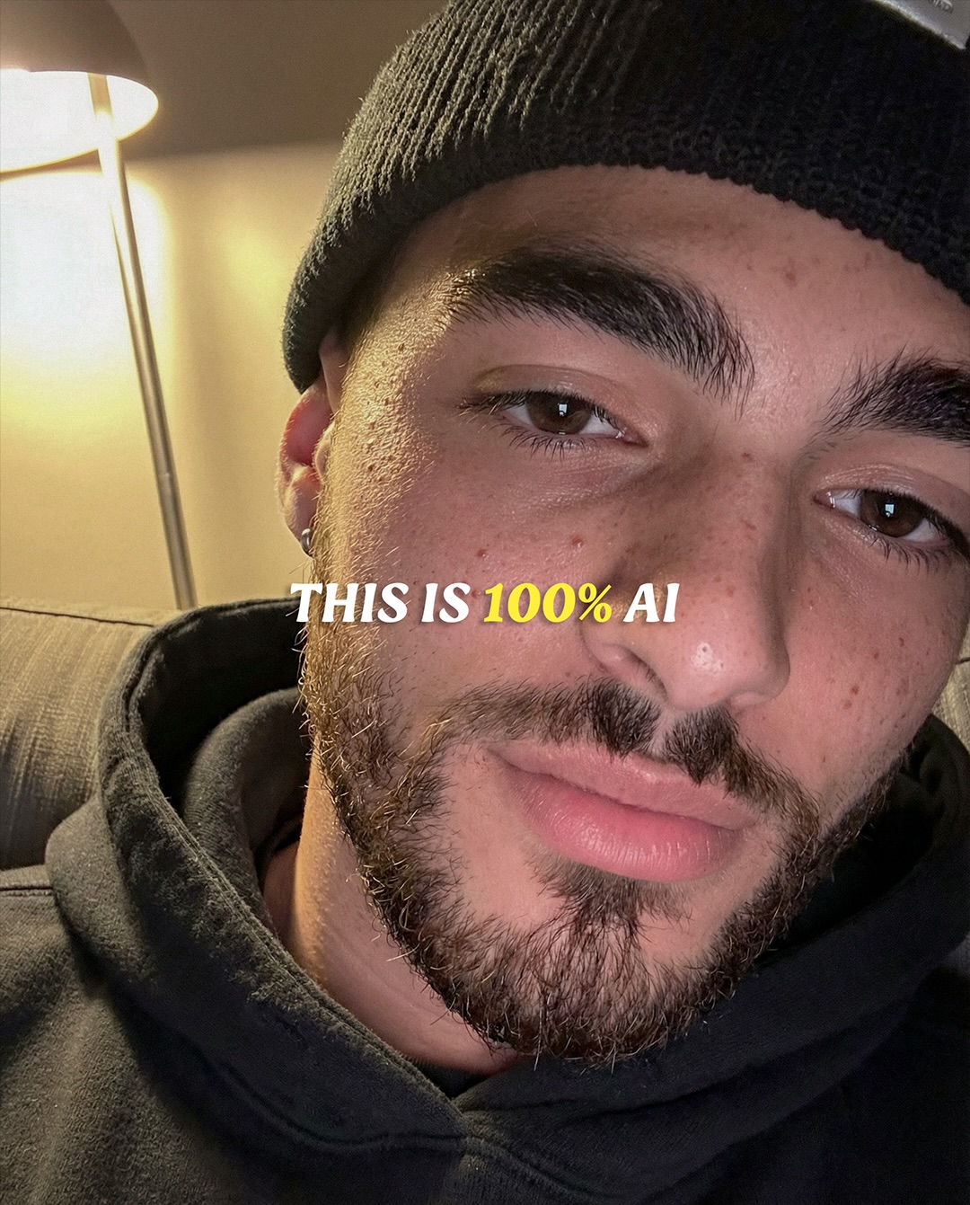 by-shlabu: 100 Percent AI Male Selfie AI Portrait