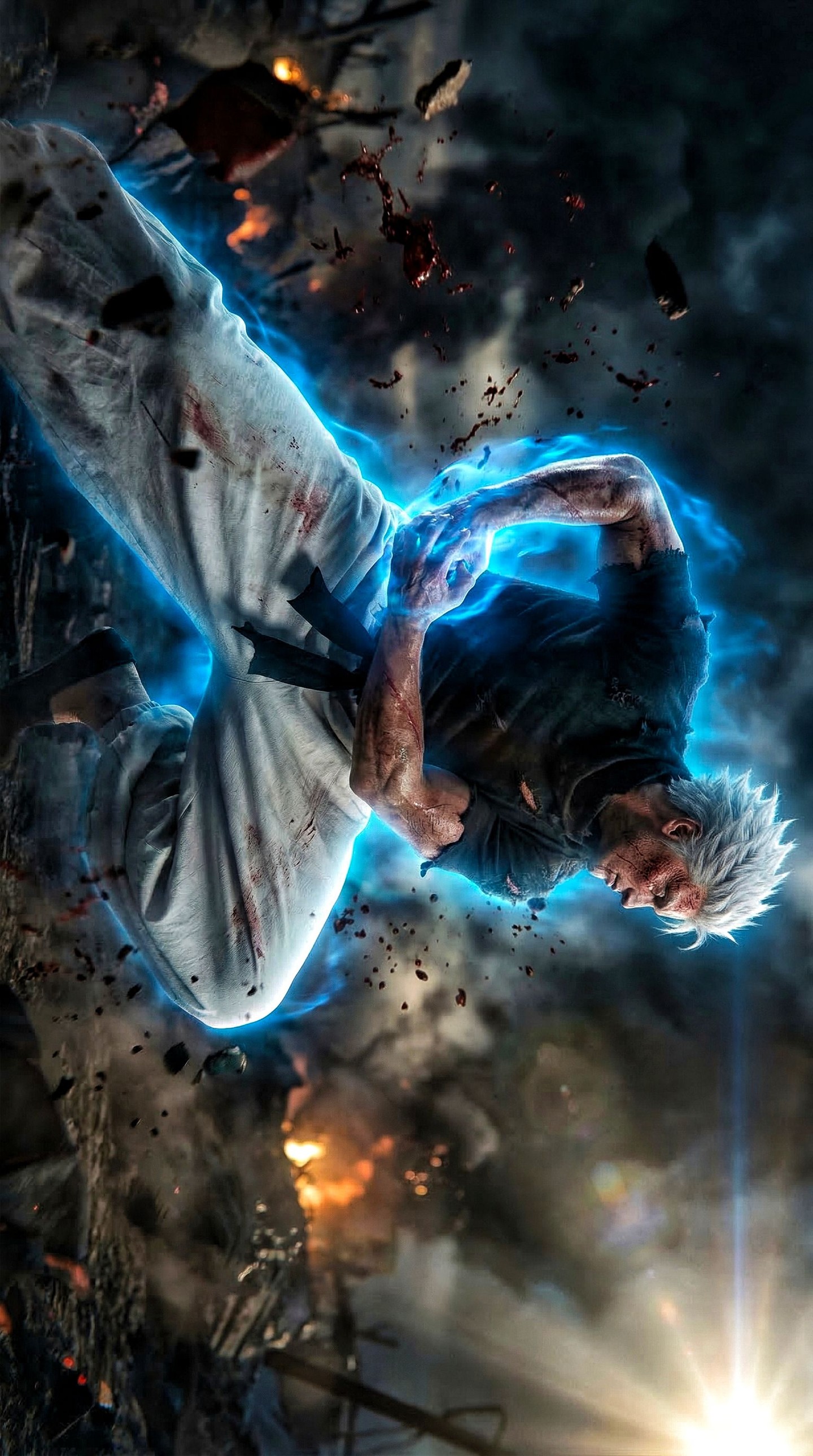 vikaschauhan: Anime Fighter Action Pose AI Art