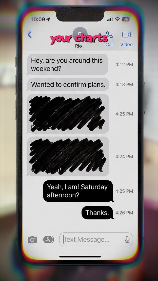cyborggirll: Text Message Chart Analysis Thumbnail Breakdown AI Art
