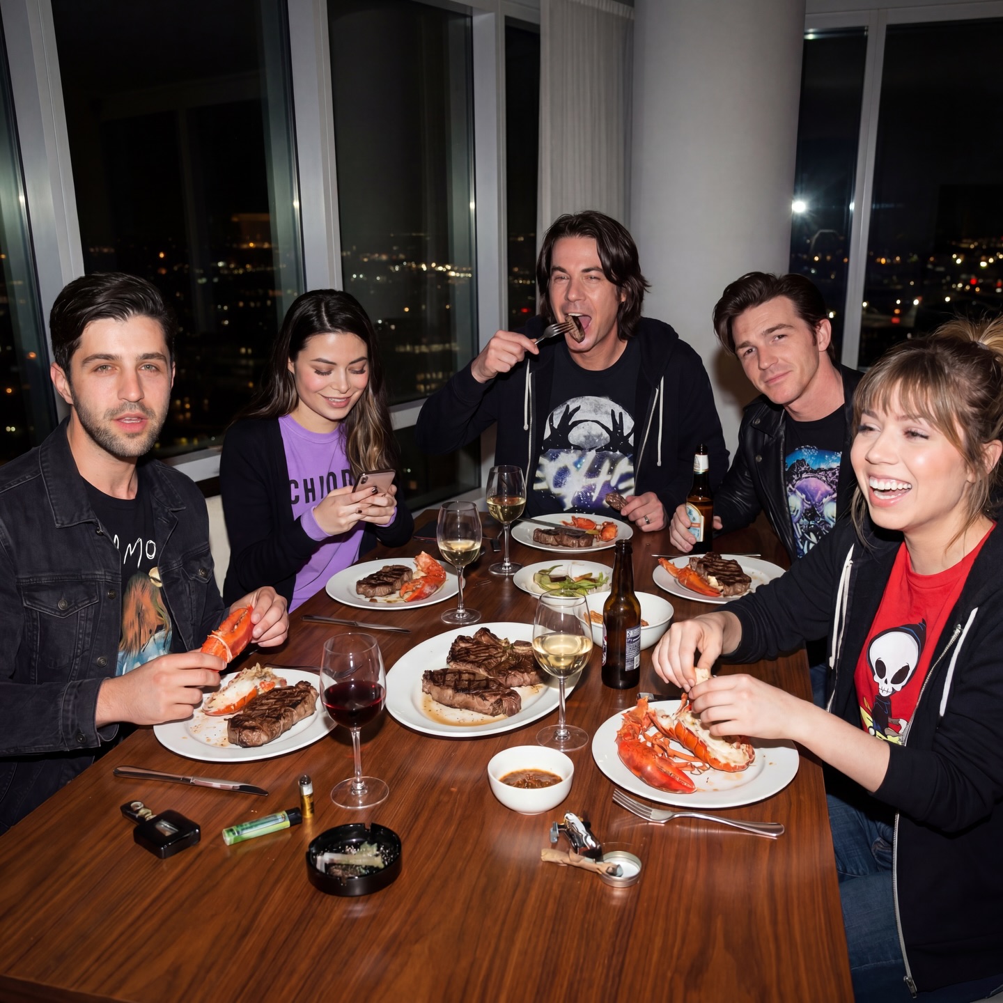 Goblin Network: Flash-Lit Friends Dinner Apartment Photo