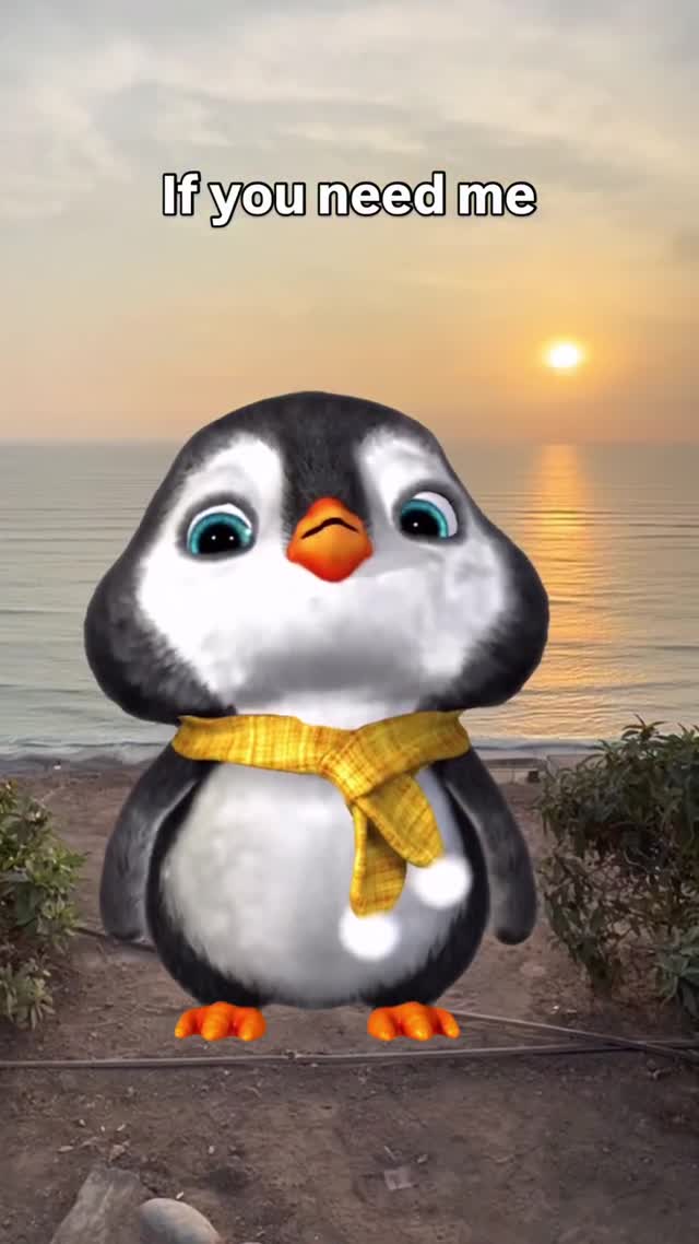 itspuffpuff: If You Need Me Penguin Meme AI Art