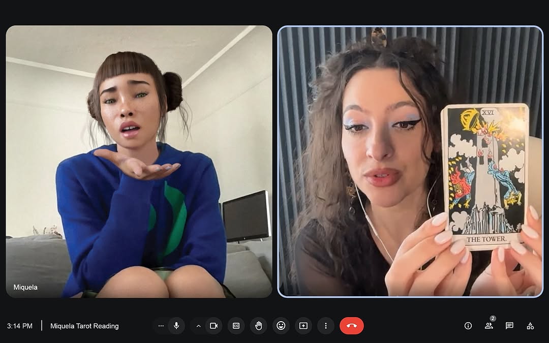 lilmiquela: Tower Card Tarot AI Art