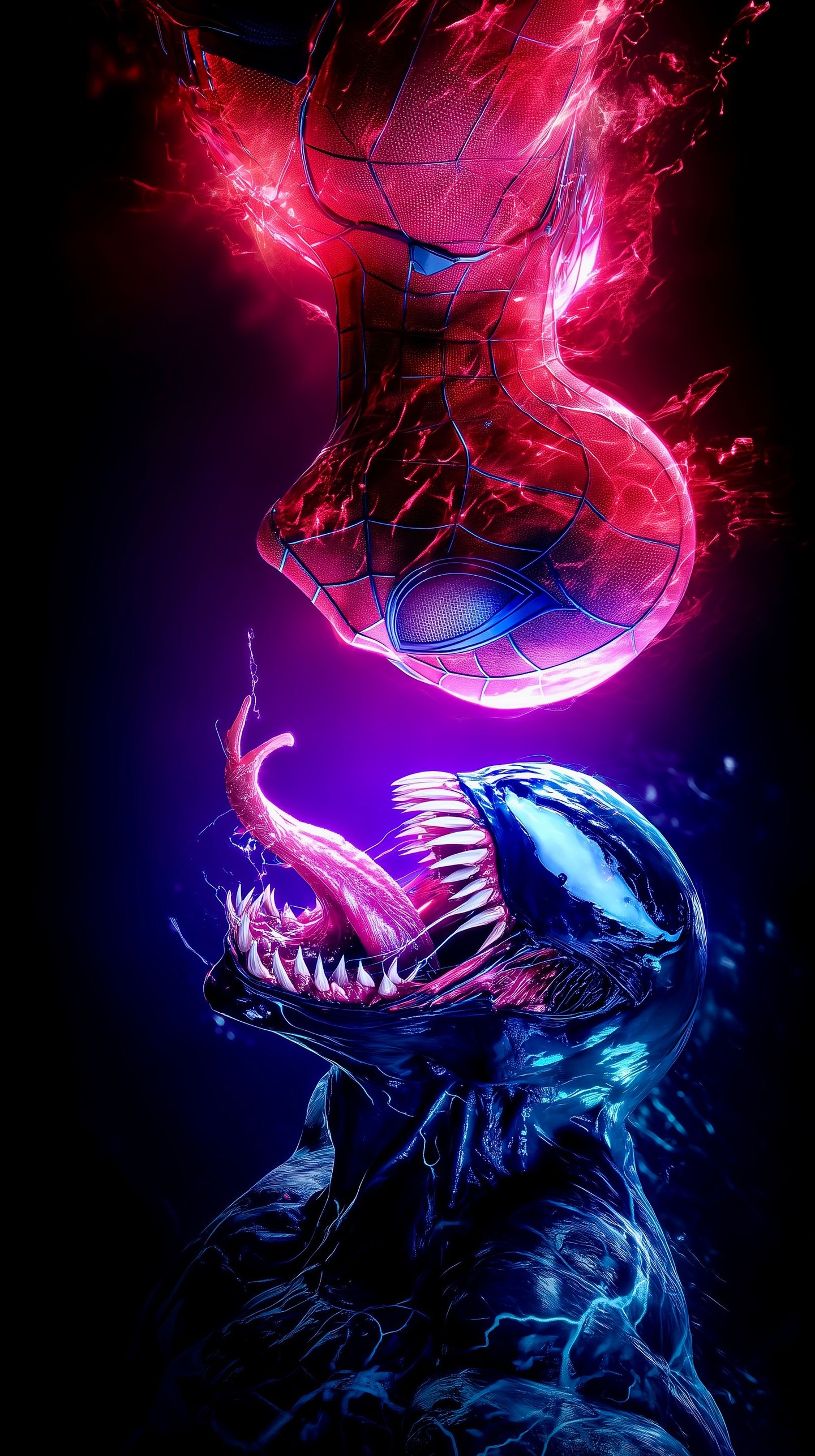 Spider-Man vs Venom Vertical Confrontation