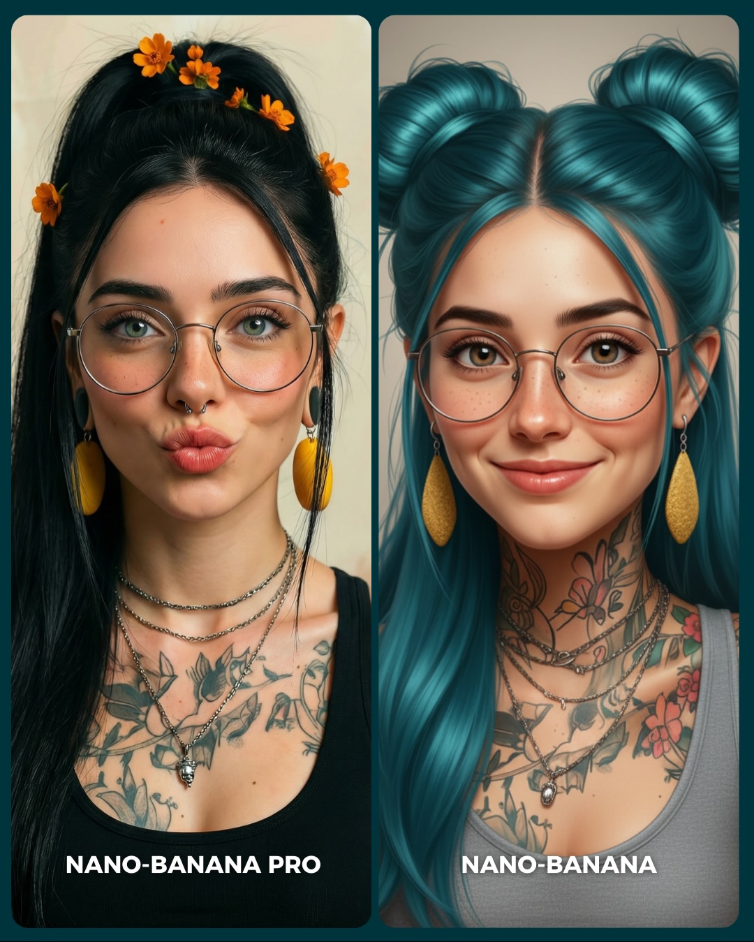 soy_aria_cruz: Nano-Banana Pro vs Nano-Banana Realism vs Stylized Comparison