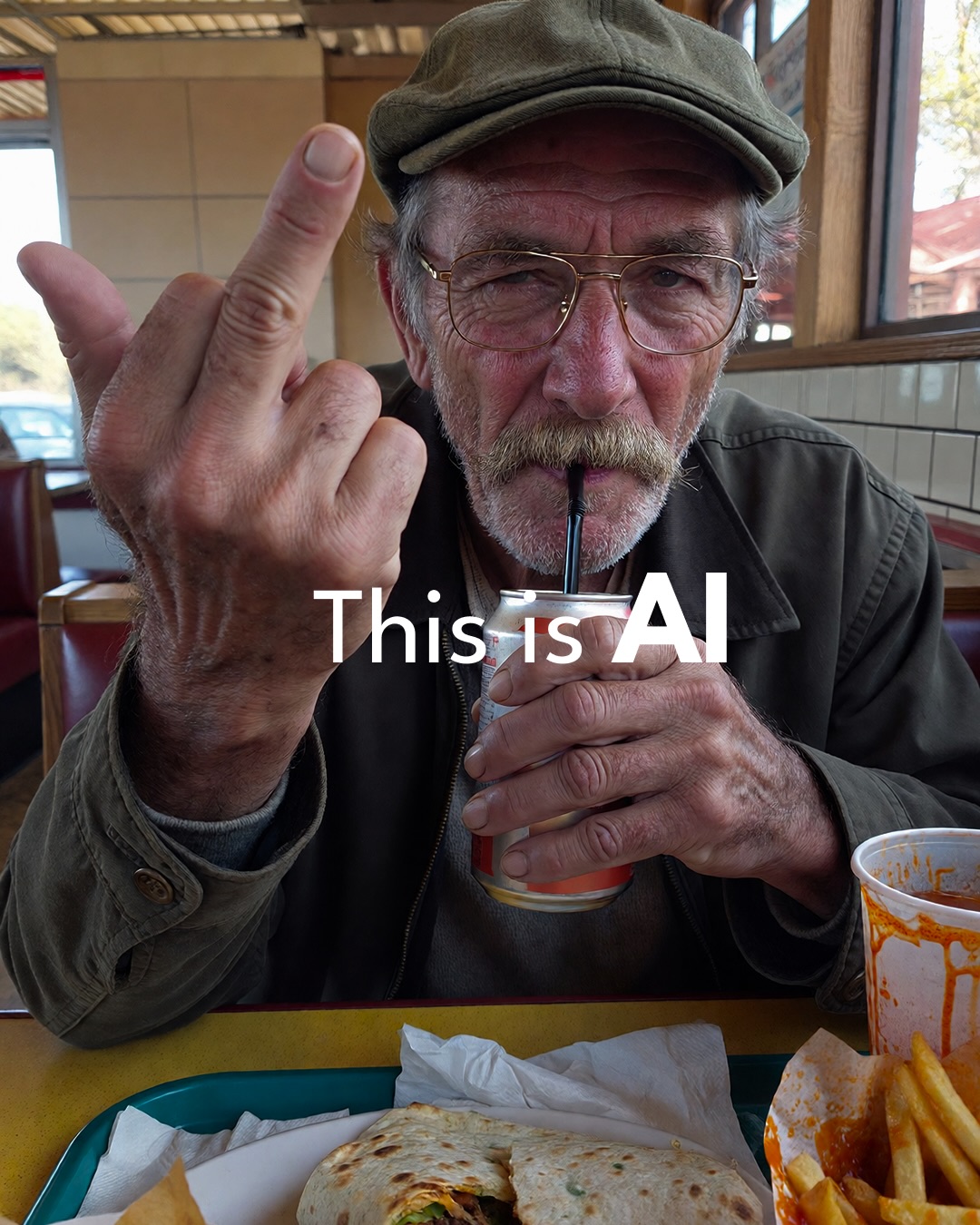 tapewarp.ai: This Is AI Diner Snapshot Provocation AI Art