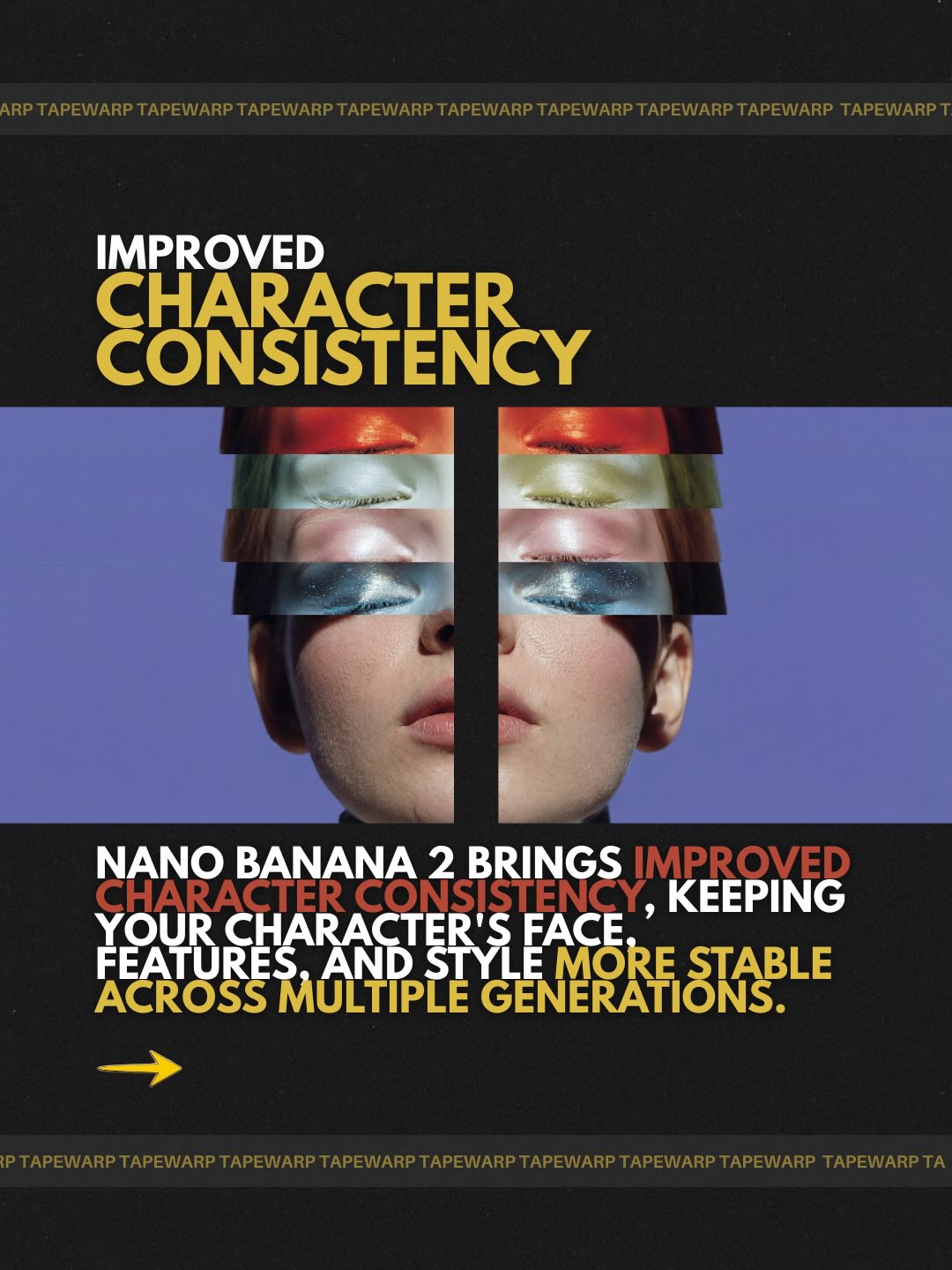 tapewarp: Improved Character Consistency Poster AI Art