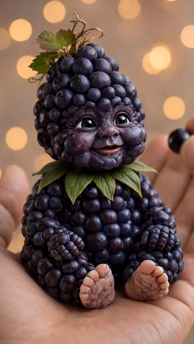 tastyy-biteee: Grape Baby Mascot Fruit Creature Breakdown